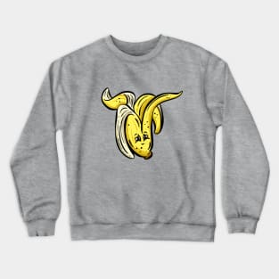 Cheeky Cartoon Banana Skin Garden Tips Toons Crewneck Sweatshirt